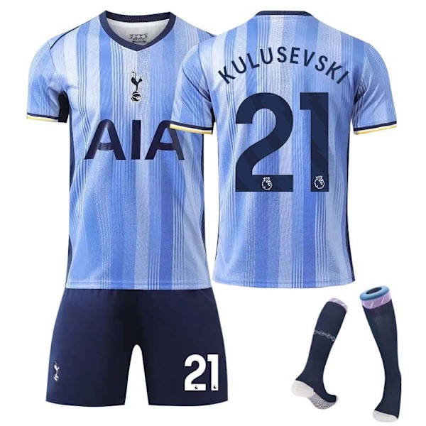 2425 Tottenham Hotspur bortefotballdrakt KULUSEVSKI Med sokker 16(90-100cm)