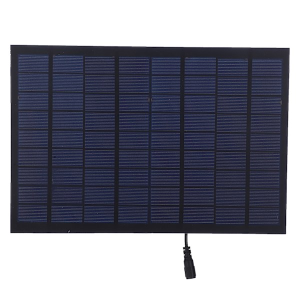 Bärbar Mini Epoxy Solpanel Laddare 18V 9W Hög Omvandlingsgrad med 11,8in Kabel Rund DC-kontakt