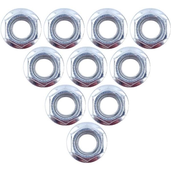 10 st/lot Stångmutterflänssats kompatibel med Husqvarna 362 365 371 372 50 51 55 385 390 395 575 SAFARE 503220001