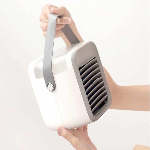 Qinux Airgo Mini -ilmajäähdytin Kannettava ilmanjäähdytin ilmastointilaite tuuletinyksikkö jäähdytin puhdistaja työpöytä makuuhuoneen työhuone -HG blue