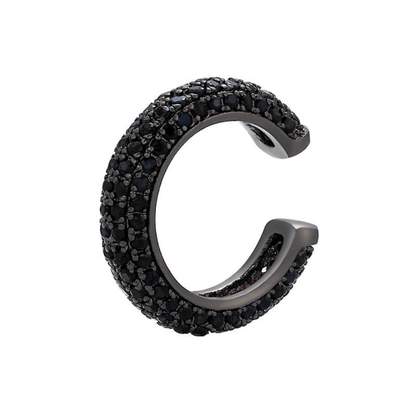 C-formet Cz Zirconia øreclips Hip Hop Trendy kobberindlagt øremanchet Fo -HG SHED002-16