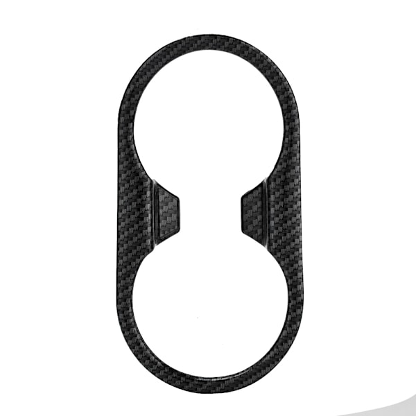 1 st Car Front Water Cup Frame Dekoration Cover Trim för MG ZS 2017-2018 Kolfiber