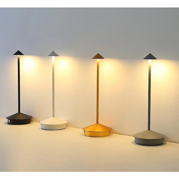 Ladattava pöytälamppu Creative Dining Touch Led Hotellibaari Kahvi Pina Pro Pöytälamppu Lampada Da Tavolo Koristeellinen pöytälamppu -ge gray