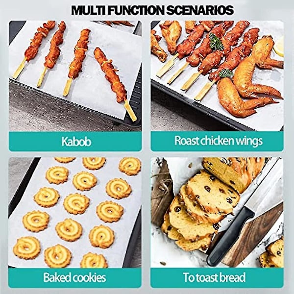 Teflonmåtter, 3 Pack Non Stick Ptfe Teflonplader Grillmåtter Bagning Madlavningsplader Grillplader Ovnforinger Varmepresse Overførselsark Varmebestandig Brown