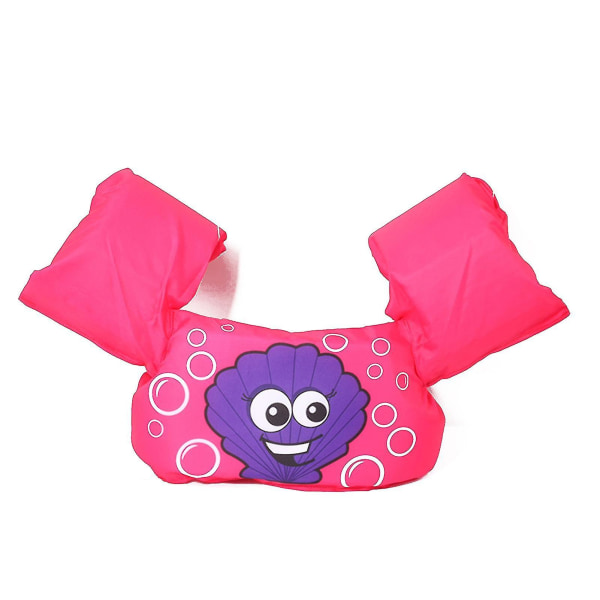 Livräddningsväst för småbarn, simväst, simringar för småbarn, flickor och pojkar, simvästar för pool Purple Shell