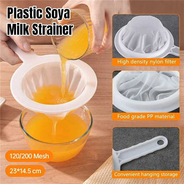 120/200 Mesh Micron Genanvendelig Nylon Finmasket Madsi Filter Ske Køkken