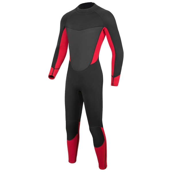 Mænds våddragt Full Body Neopren til vandsport i koldt vand par Black Red