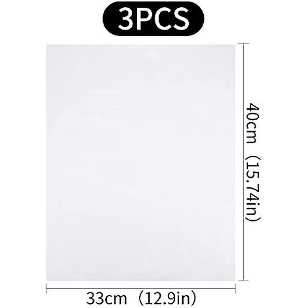 Teflonmåtter, 3 Pack Non Stick Ptfe Teflonplader Grillmåtter Bagning Madlavningsplader Grillplader Ovnforinger Varmepresse Overførselsark Varmebestandig Brown