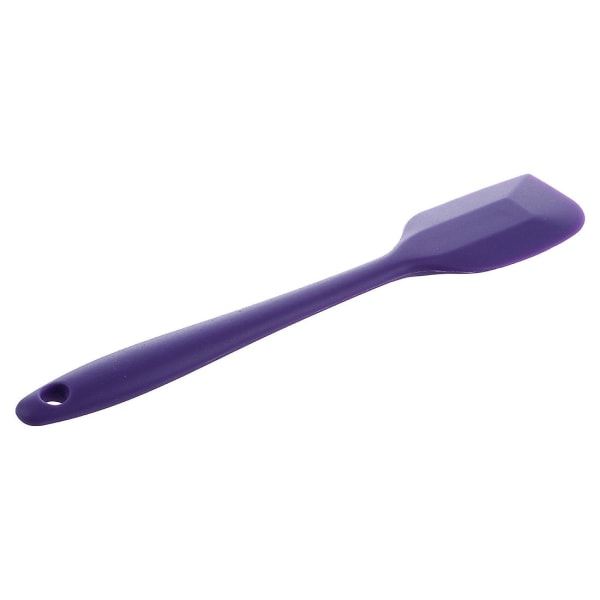 Silikoninen lastalla lusikka keittiöväline kakkusekoitin ruoanlaitto leivinsekoitin kaavin (violetti) 21cm Purple