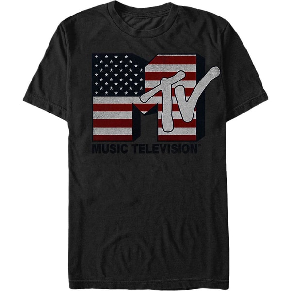US Flag MTV T-shirt ESTONE L