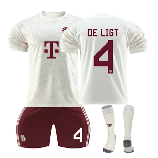 2324 Bayern Münchenin toinen vierasjalkapallopaita DE LIGT Jersey set A 24(130-140cm)