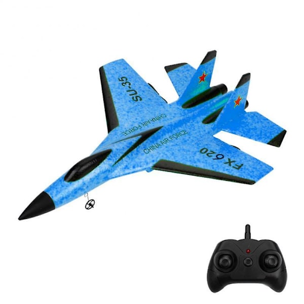 Rc Foam Aircraft Su-35 Fx-620 Ty8 Radio Control Glider Remote Control Fighter B06 blue