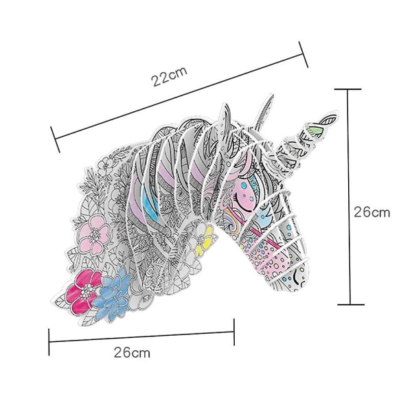 3D-väripuzzles - Ripustuskoristeet seinälle, opettavaisia palapelit leluja -ES Dinosaur