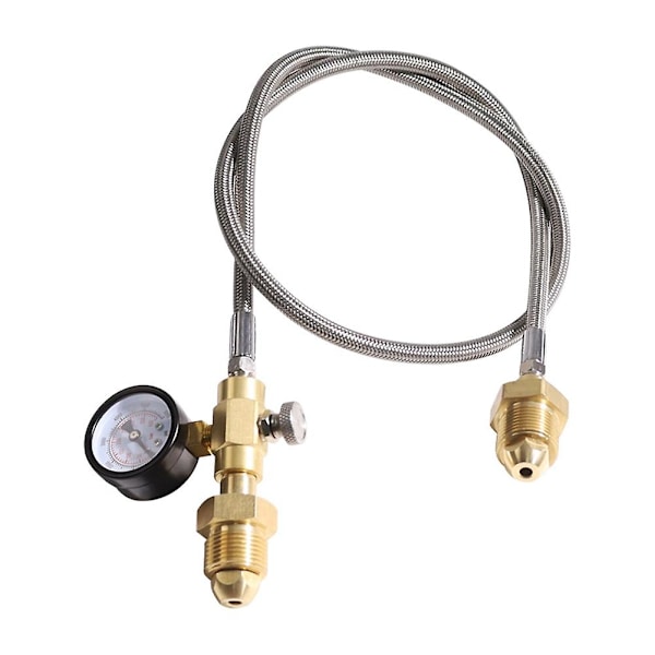 Genopfyldningsstation Overførselsadapter Slange Til Bs 341 Nr. 3 (uk) Argon Cylinderflaske, Helium Eller Co2 Tran