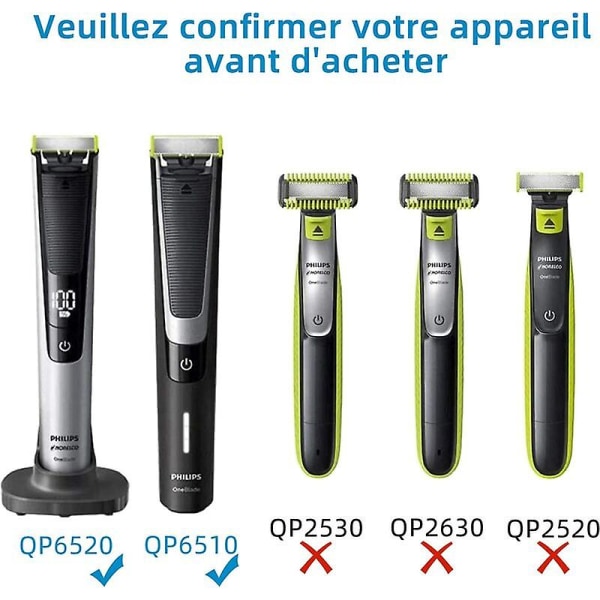 Ersättnings 15v rakapparat laddare Philips Hq8505 trimmer för 1000 3000 5000 7000 9000 Series Qp6650 Qp6550 Qp6620 Qp6510 Qp6520 Elskägg Power