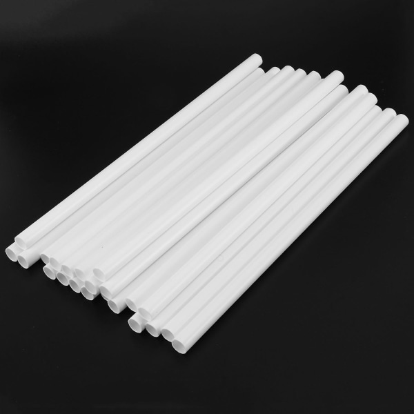 Vita tårtpinnar för tårtkonstruktion och stapling av stödjande runda tårtstrån White