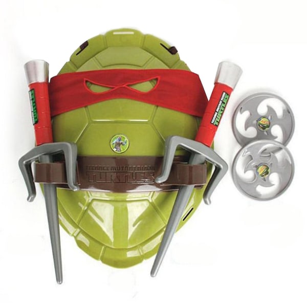 Cosplay Ninja Super Turtle Hero Kostyme Bursdagsfest favoriserer kompatibel med barn Gutter Jenter -ES red