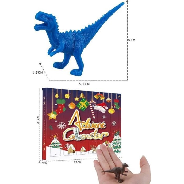 2023 Julekalender Dinosaur Legetøj Børns Julekalender Dinosaur Figur Spilgaver til Drenge Piger