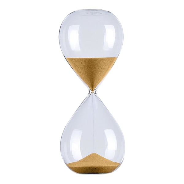 5/30/60 minuter Rund Sand Timer Personlighet Glas Timglas Ornament Nyhet Tidshanteringsverktyg Glod 30 Minutes