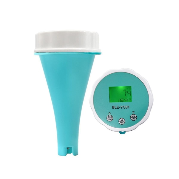 6 In1 vedenlaadun ilmaisin Smart Online Bluetooth vesikloorimittari Ph-mittarilla toimiva työkalu, joka on yhteensopiva uima-altaan kanssa -HG As Shown