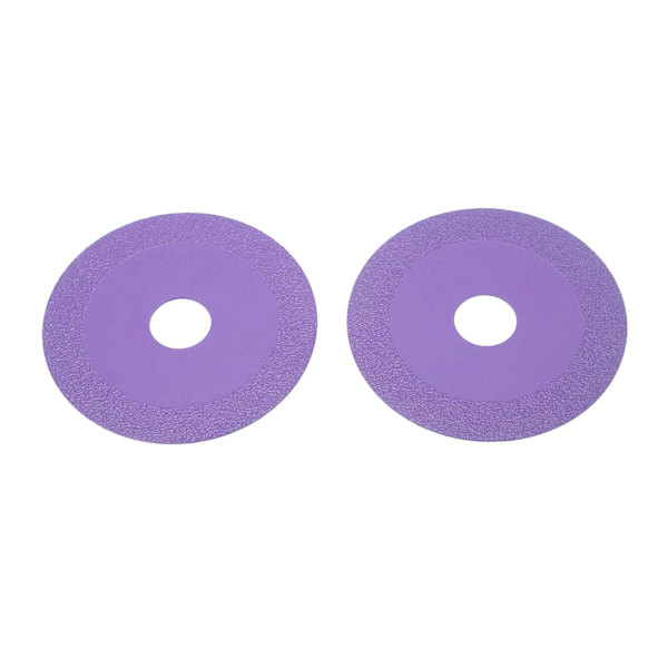 2PCS Glasskärskiva OD 100mm ID 22.23mm Skarp Hög Manganstål Diamantsågblad för Kristall Lila
