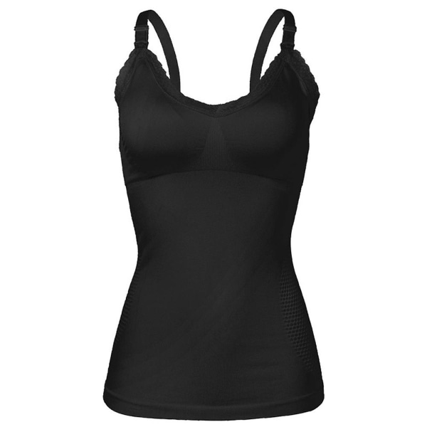 Naisten Raskauspaitoja Imettävä Cami Tank Topit Black M