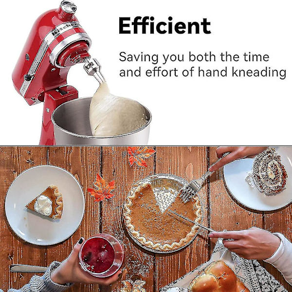 Dejgnekrog Udskiftning Til KitchenAid Stativblander, Rustfrit Stål K45dh Dejgnekrog Til K45 K45ss S