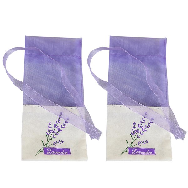 50 stk tomme lavendelposer blomsterutskrift duftpose poser poser pose kompatibel med avslappende søvn Light purple 25pcs