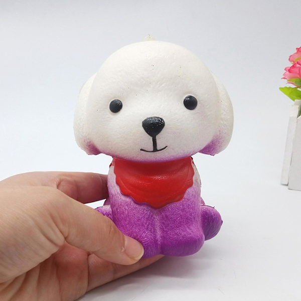 Naievear Pehmeä Leikkieläin Puristuslelu Ihana Muoto Stressiä Lievittävä Monivärinen Puristus Koiran Lapsen Leikkieläin Koti Sisustus Purple