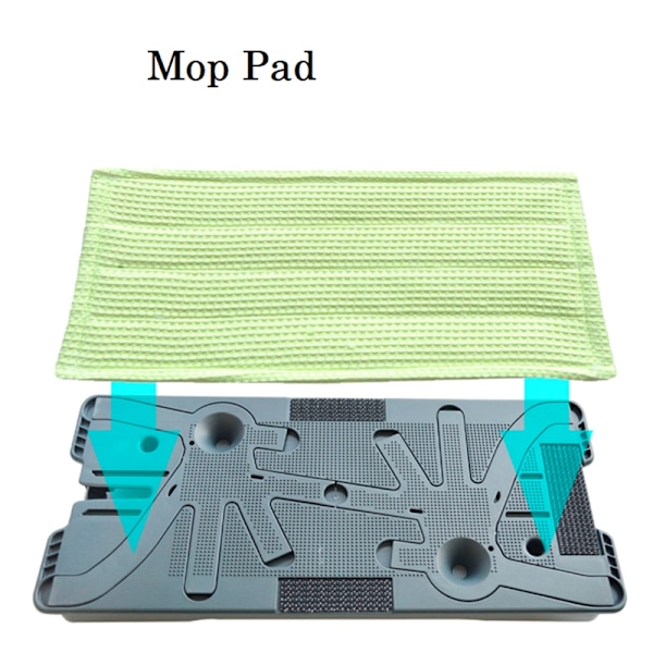 2 ST Moppdukar för Vorwerk Kobold SP600 MF600 Dammsugare Reservdelar Tillbehör Våt & Torr Tvättbar Moppdyna