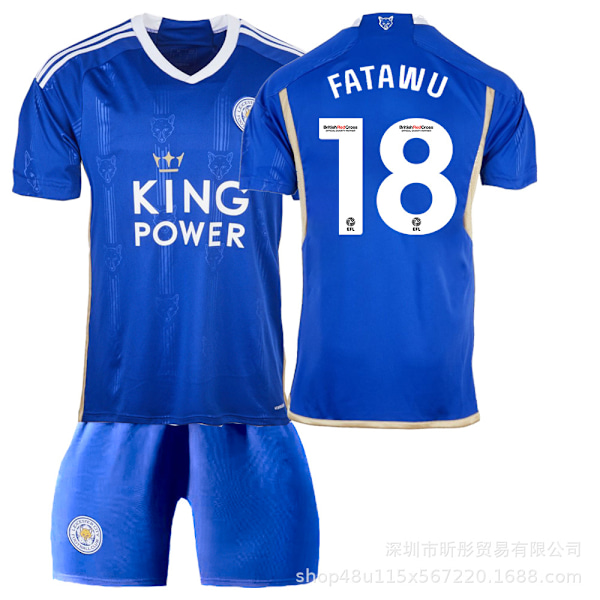 2023 Leicester City hemmatröja fotbollströja - Fatau XS(160-165cm)