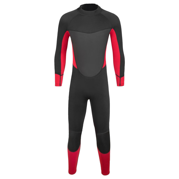 Miesten märkäpuku kokovartaloinen neopreeni vesiurheiluun kylmässä vedessä Pariskunta Black Red