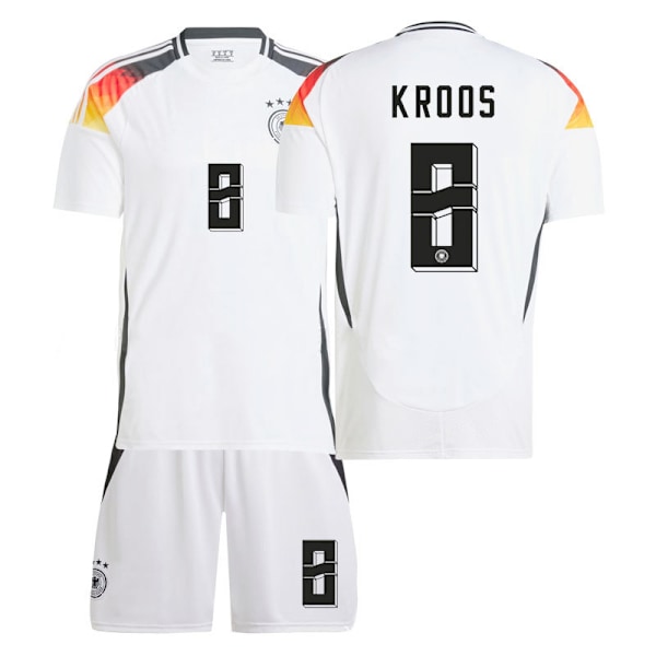 2425 Tyskland hjemmebanetrøje Kroos dragt fodbolduniform C 16(90-100cm)