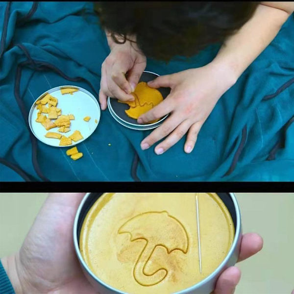 Bebetter 3 stk. Blæksprutte Cookie Cutter Spil Sæt, Med Tin Box & Nål -ES Triangle