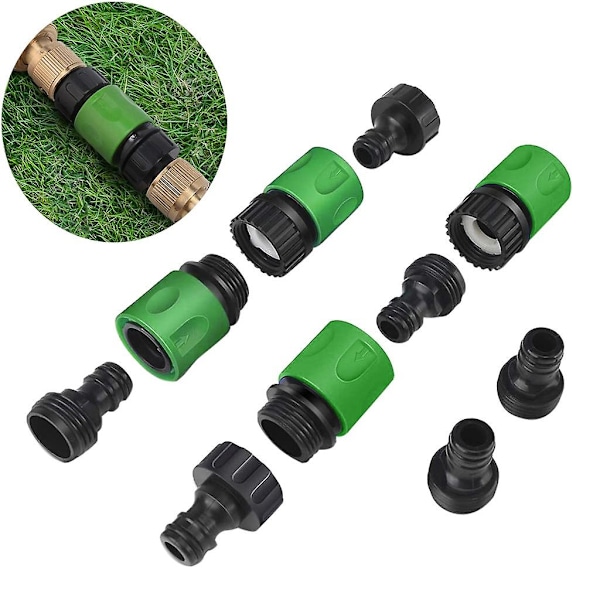 Puutarhaletku Pikaliitin Muoviset vesiletkun liittimet 3/4 tuumaa 1 setti Multicolor