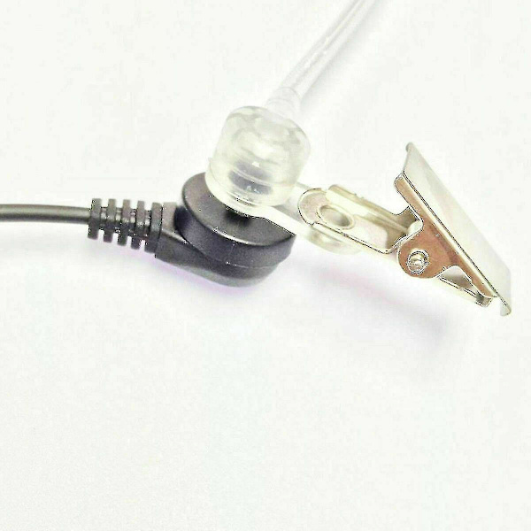 3,5 mm Politi Hør Bare Akustisk Rør Ørepropp Hodesett For Motorola Høytaler Mikrofon -ge
