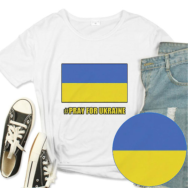 T-shirt med korte ærmer til kvinder og mænd White 4XL