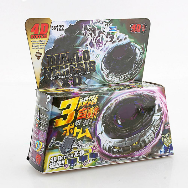 4d System Bb-122 Beyblade Diablo Nemesis X:d Metal Fusion Fight Masters Set Leke