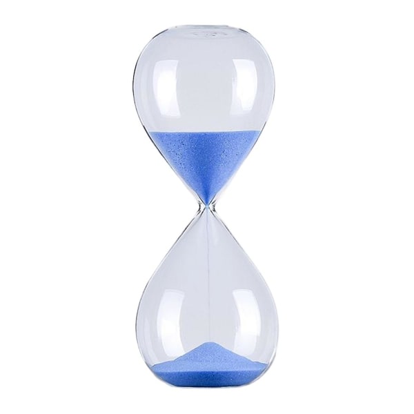 5/30/60 minuter Rund Sand Timer Personlighet Glas Timglas Ornament Nyhet Tidshanteringsverktyg Blue 60 minutes
