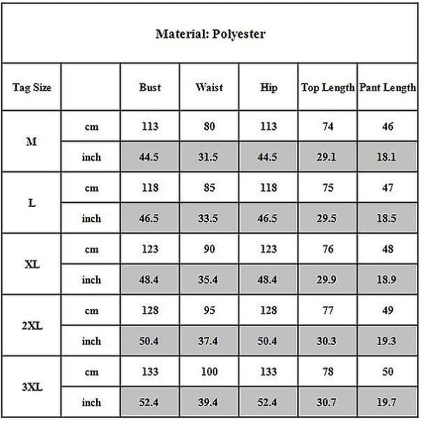 Män Tropisk Tryckt Hawaii Skjorta Kort Byxa Set Sommar Semester Strand Kortärmad Toppar + Shorts Outfits D M