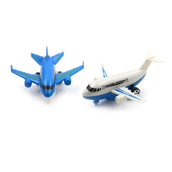 Tilfeldig 1 stk Ny Air Bus Modell Barn Barn Trekk Tilbake Flypassasjerfly Gaveleker Multicolor