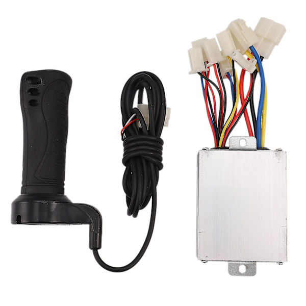 24v 500w DC El-cykel Motor Børstet Controller Box Med Børstet Controller Lang Linje Drej Styret black  white