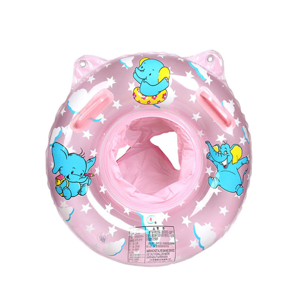 Baby uimarengas, uimaapuvälineet Baby puhallettava kelluntarengas uimaistuin Baby leluille 6 kk - 36 kk Elephant - Pink