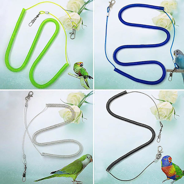 Naievear papukaija lintu talutushihna lentävä harjoitus köysihihnat papukaijakukat kottarainen budgie Random Color 3M
