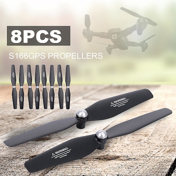 8 st Propellrar Kompatibla med S166GPS S167 Quacopter 4 CW & 4 CCW RC Drone Propellrar -ES