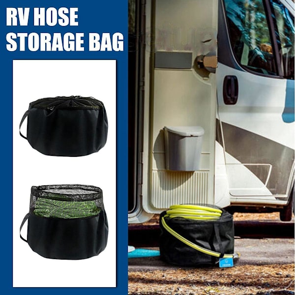 RV-kaapelien säilytyspussi Letkupussi Leirintä RV-kaapeli Auto RV-kaapelipussi Letkun järjestäjä Järjestäjä Vedenpitävä