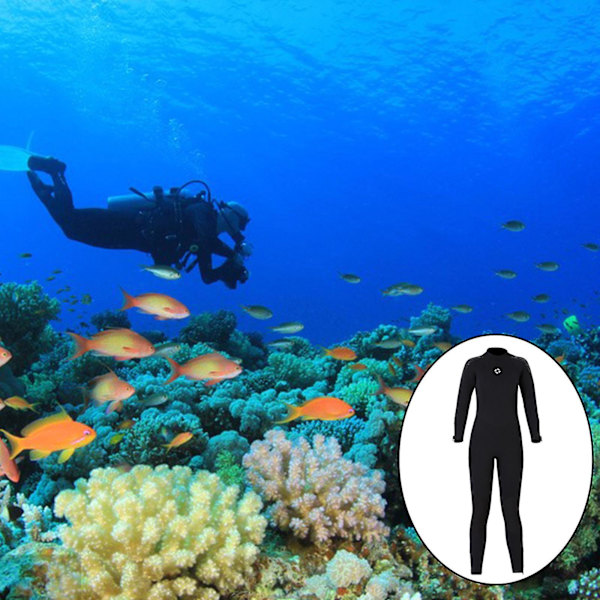 Dykar-våtdräkt Hel Kropp Surfdykar-dräkt Baddräkt Kvinnor Svart S Women Black S