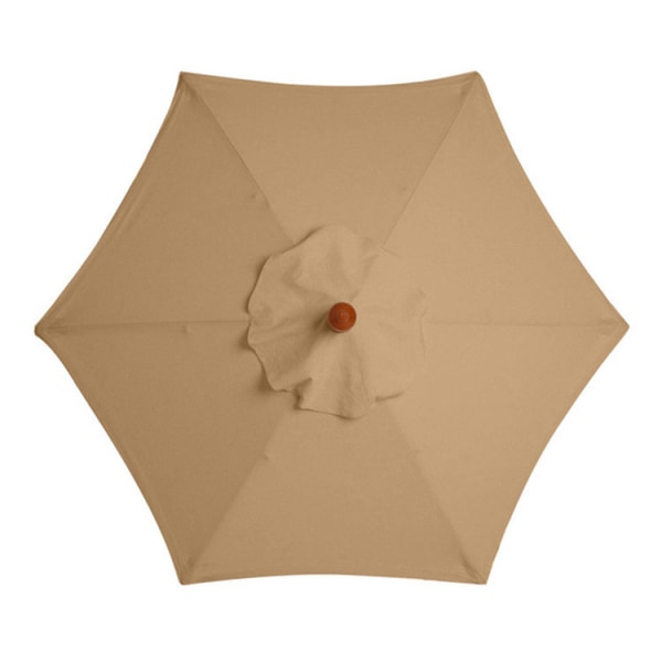 3m Rund Hageparasoll Utesolskjerming Markise 3m 6/8x Arm khaki 3m 8bones