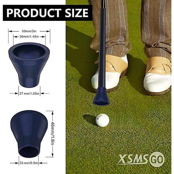 3kpl golfpallonnoutaja, golfpallon poimintaimukuppi, golfpallon tartunnan imukuppi puttereille ja golfaajille Dark blue