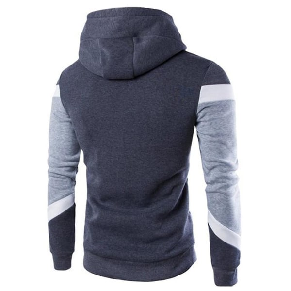 Herreoverdeler Casual hette Langermet genser Sportshettegenser Deep Grey 3XL